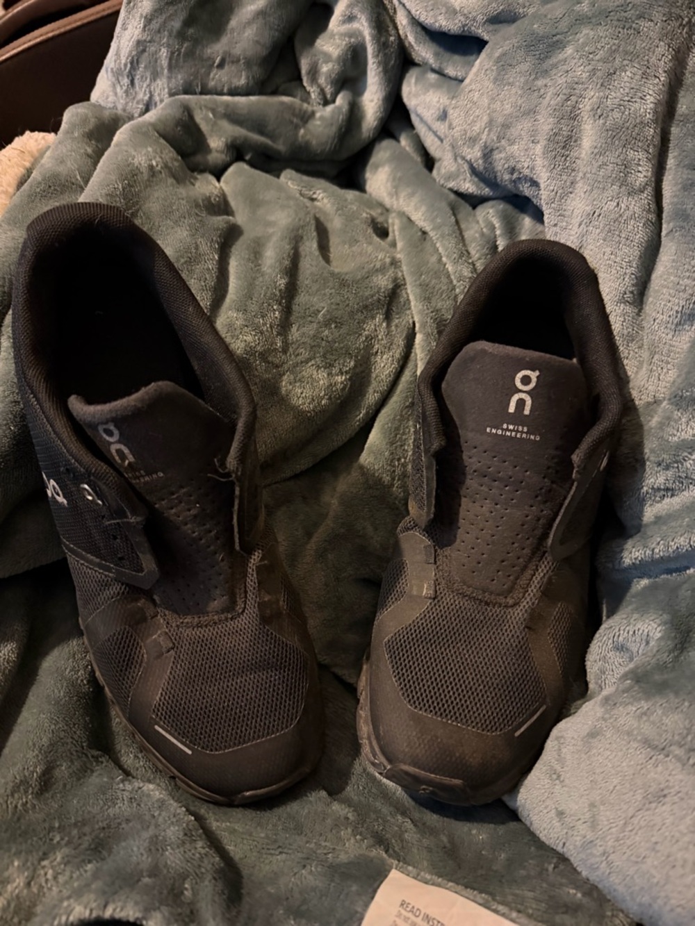 On Running Men's Black Slip-On Athletic Sneakers